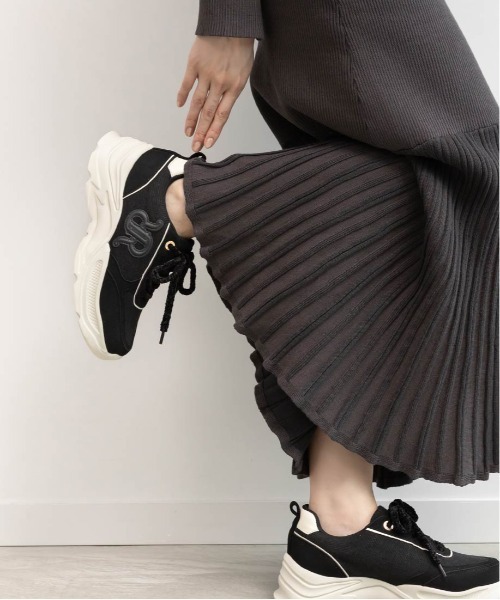 RANDA(ランダ)の「モノグラムデザインボリュームソールスニーカー(スニーカー・レディース・グレー/ブラック/アイボリー・L/M/LL/S)」の20枚目の写真