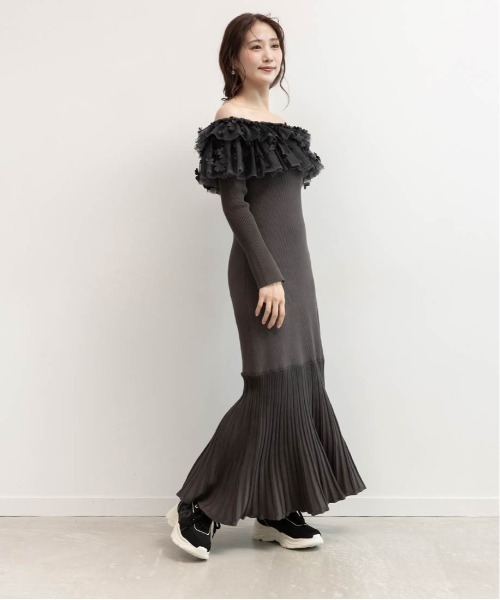 RANDA(ランダ)の「モノグラムデザインボリュームソールスニーカー(スニーカー・レディース・グレー/ブラック/アイボリー・L/M/LL/S)」の21枚目の写真