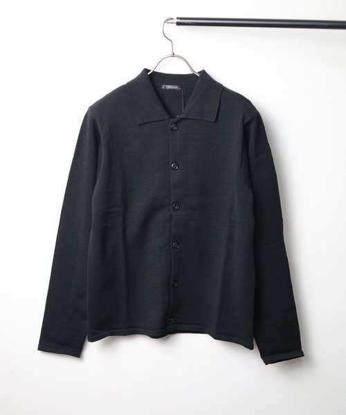 Bling Leads(ブリングリーズ)の「《Bling leads》12GGニットシャツ(ニット/セーター・メンズ・チャコール/ブラウン/ブラック/グリーン・MEDIUM/LARGE/X-LARGE)」の1枚目の写真