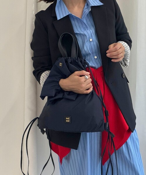 NOLLEY’S（ノーリーズ）の「【nolnol/ノルノル】ナップザック（ショルダーバッグ・レディース・ネイビー/ブラック・FREE）」の10枚目の写真