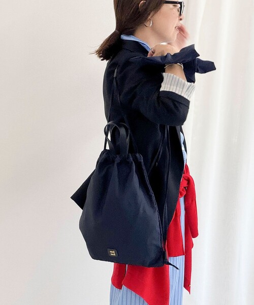 NOLLEY’S（ノーリーズ）の「【nolnol/ノルノル】ナップザック（ショルダーバッグ・レディース・ネイビー/ブラック・FREE）」の13枚目の写真