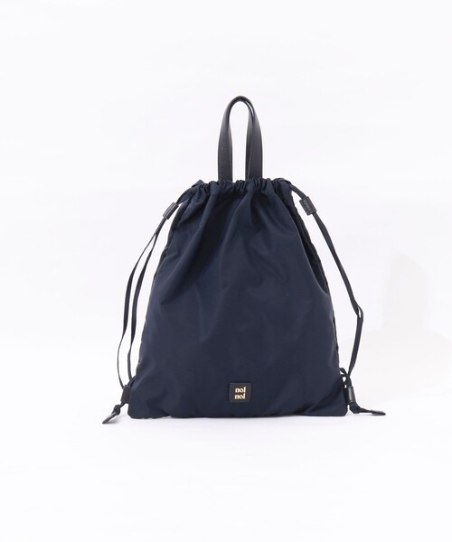 NOLLEY’S（ノーリーズ）の「【nolnol/ノルノル】ナップザック（ショルダーバッグ・レディース・ネイビー/ブラック・FREE）」の5枚目の写真