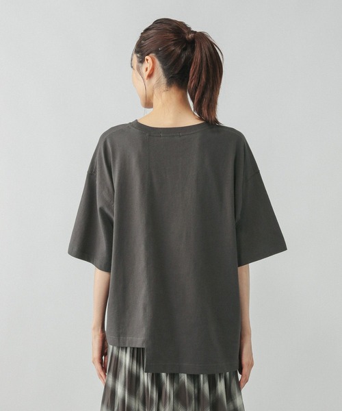 GLOBAL WORK(グローバルワーク)の「リメイク風プリントT/584673(Tシャツ/カットソー・レディース・ホワイト/ダークグレー/チャコールグレー・MEDIUM/LARGE)」の18枚目の写真