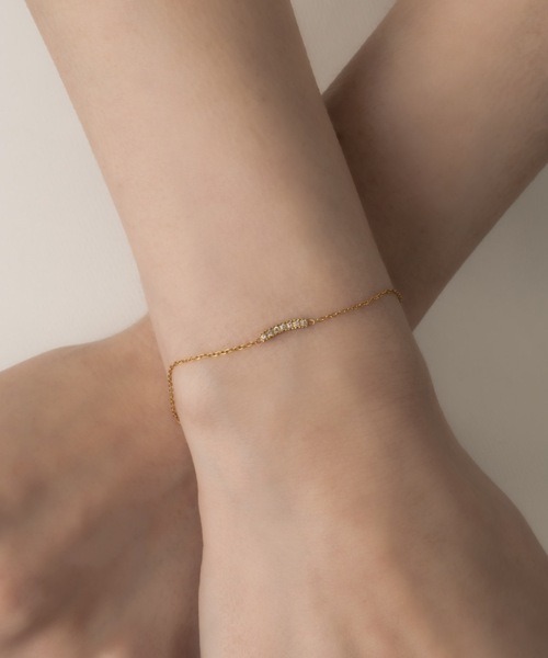 muku（ムク）の「BRACELET/SMILE ZIRCONIA（ブレスレット・レディース・ゴールド/シルバー・FREE）」の2枚目の写真