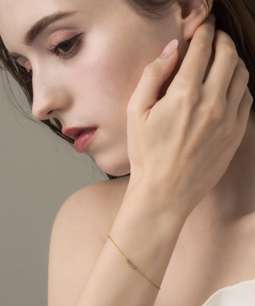 muku（ムク）の「BRACELET/SMILE ZIRCONIA（ブレスレット・レディース・ゴールド/シルバー・FREE）」の22枚目の写真