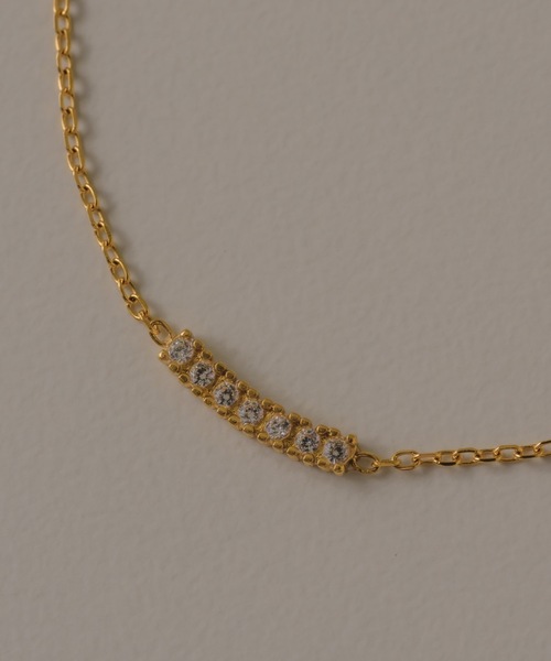 muku（ムク）の「BRACELET/SMILE ZIRCONIA（ブレスレット・レディース・ゴールド/シルバー・FREE）」の5枚目の写真