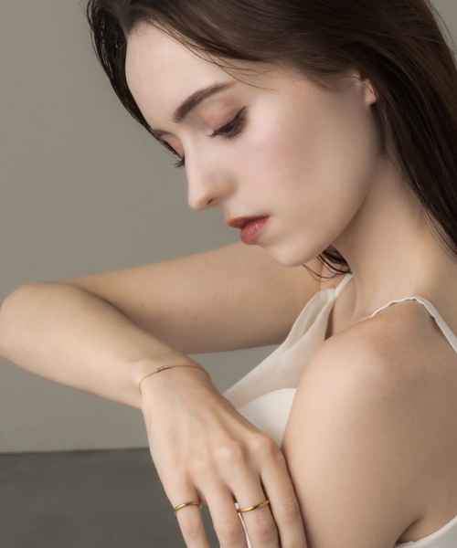 muku（ムク）の「BRACELET/SMILE ZIRCONIA（ブレスレット・レディース・ゴールド/シルバー・FREE）」の10枚目の写真