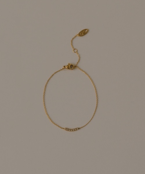 muku（ムク）の「BRACELET/SMILE ZIRCONIA（ブレスレット・レディース・ゴールド/シルバー・FREE）」の4枚目の写真