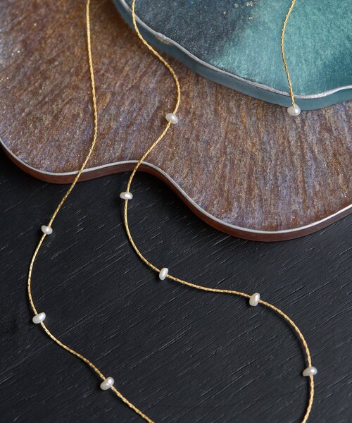 THE PAUSE（ザ ポーズ）の「【THE PAUSE】パールドットネックレス（ネックレス・レディース・ゴールド/シルバー・FREE）」の2枚目の写真