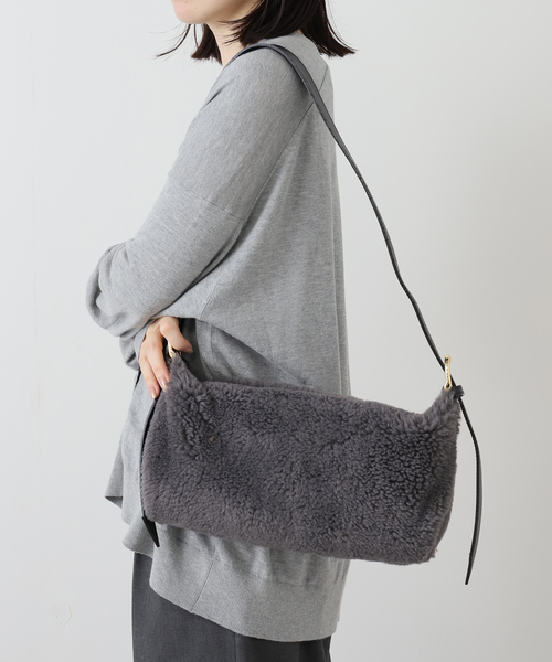 ヴィオラドーロ　ボアショルダーバッグ セール】VIOLAd'ORO / ヴィオラドーロ ボアショルダーバッグ