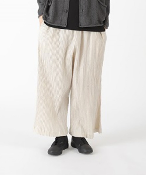 Plantation(プランテーション)の「BIZENペーパーKIRA WAVE / パンツ / (O)(その他パンツ・レディース・ネイビー/オフホワイト・X-LARGE/M size)」の1枚目の写真