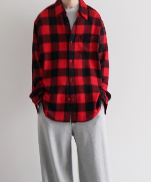 KAIKO（カイコー）の「KAIKO Flannel check shirt（シャツ/ブラウス・メンズ・ブルー/レッド/イエロー・1/2）」の3枚目の写真