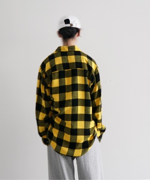KAIKO（カイコー）の「KAIKO Flannel check shirt（シャツ/ブラウス・メンズ・ブルー/レッド/イエロー・1/2）」の2枚目の写真
