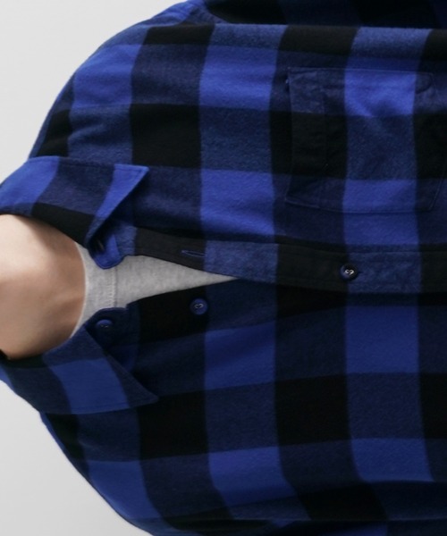 KAIKO（カイコー）の「KAIKO Flannel check shirt（シャツ/ブラウス・メンズ・ブルー/レッド/イエロー・1/2）」の5枚目の写真