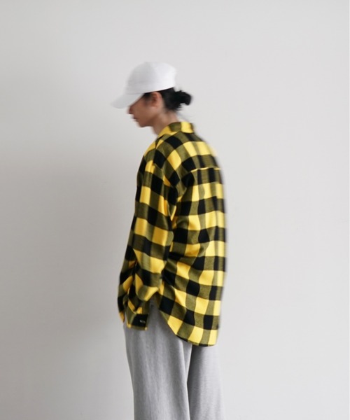 KAIKO（カイコー）の「KAIKO Flannel check shirt（シャツ/ブラウス・メンズ・ブルー/レッド/イエロー・1/2）」の6枚目の写真