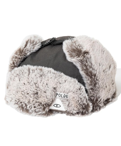 POLeR(ポーラー)の「POLeR/ポーラー キャップ ミリタリー イヤーフラップ MILITARY FUR VISOR CAP 253MCV0083(キャップ・メンズ・チャコールグレー/ネイビー/ブラック・FREE)」の3枚目の写真