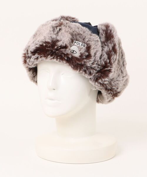 POLeR(ポーラー)の「POLeR/ポーラー キャップ ミリタリー イヤーフラップ MILITARY FUR VISOR CAP 253MCV0083(キャップ・メンズ・チャコールグレー/ネイビー/ブラック・FREE)」の13枚目の写真