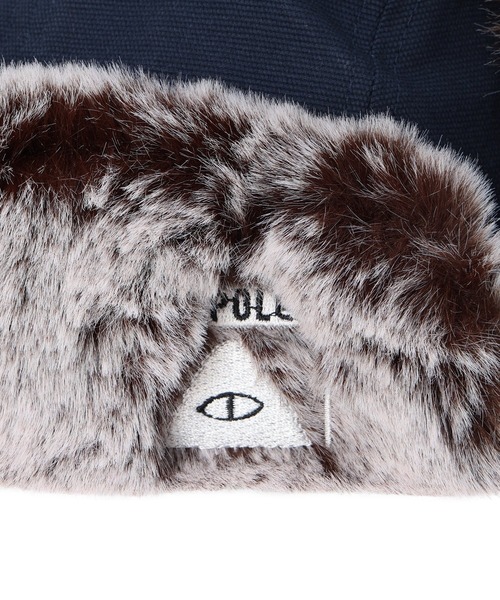 POLeR(ポーラー)の「POLeR/ポーラー キャップ ミリタリー イヤーフラップ MILITARY FUR VISOR CAP 253MCV0083(キャップ・メンズ・チャコールグレー/ネイビー/ブラック・FREE)」の10枚目の写真
