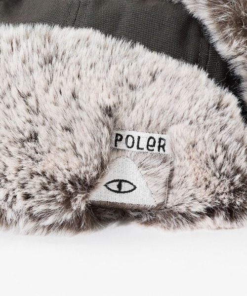 POLeR(ポーラー)の「POLeR/ポーラー キャップ ミリタリー イヤーフラップ MILITARY FUR VISOR CAP 253MCV0083(キャップ・メンズ・チャコールグレー/ネイビー/ブラック・FREE)」の9枚目の写真