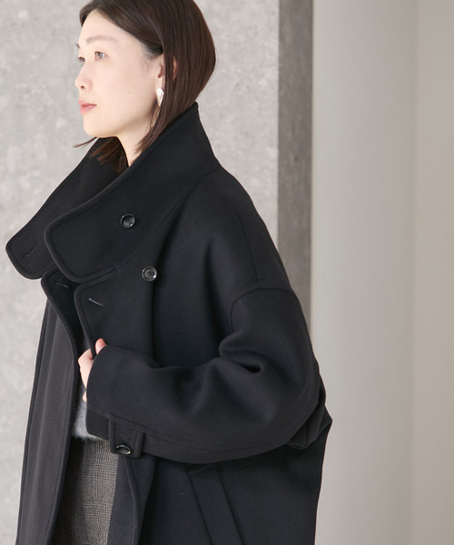 【大特価】ジャーナルスタンダードレサージュ MANTECOコート MANTECO/TWEEDスタンドコート（その他アウター）｜journal standard L