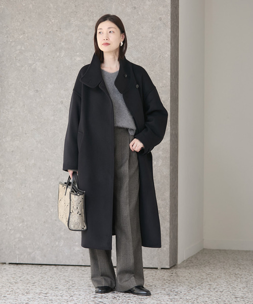 ジャケット・アウター standard journal Padding belted coat M MANTECO/TWEEDスタンドコート（その他アウター）｜journal standard L