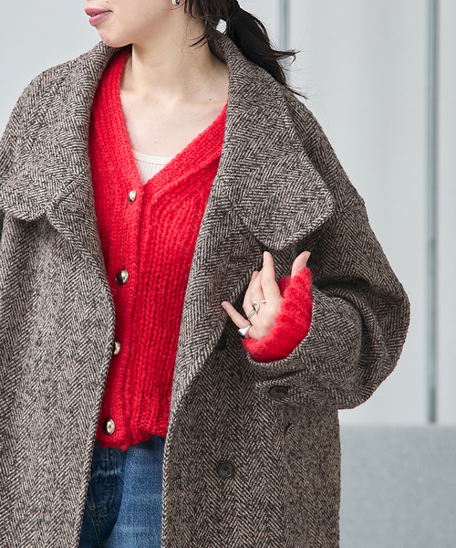 MANTECO/TWEEDスタンドコート（その他アウター）｜journal standard L