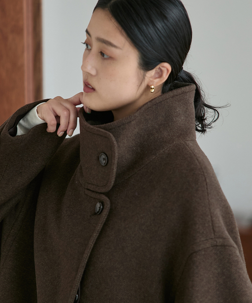 MANTECO/TWEEDスタンドコート（その他アウター）｜journal standard L