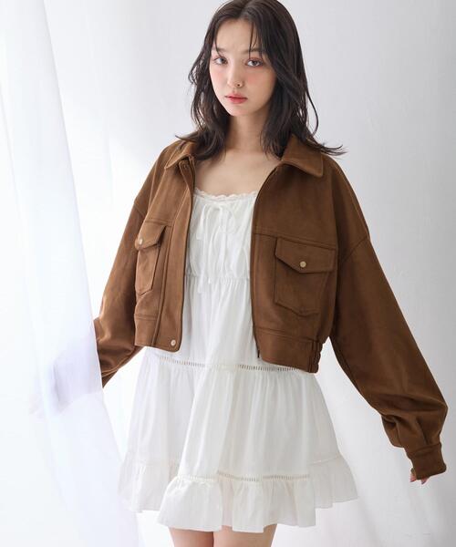 ［クリーニング済］ Jenny Fax ホワイト ショートブルゾン　希少 Jenny Fax(ジェニーファックス) 25SS ソックススニーカー