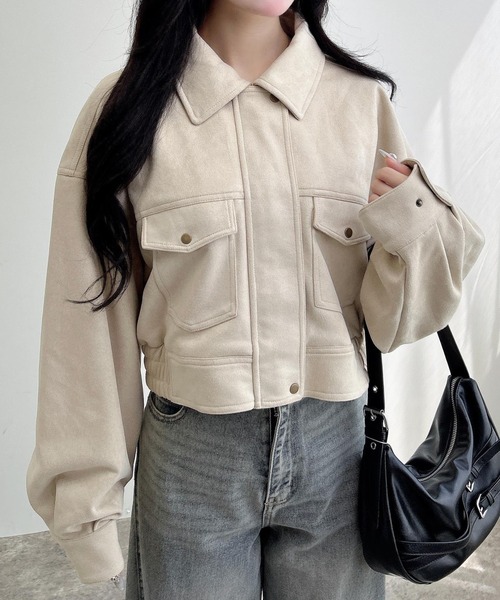 ［クリーニング済］ Jenny Fax ホワイト ショートブルゾン　希少 Jenny Fax(ジェニーファックス) 25SS ソックススニーカー