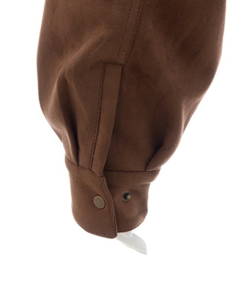 INGNI（イング）の「フェイクスエードジップショートブルゾン(セットアップ対応)（ブルゾン・レディース・キャメル/アイボリー・M）」の18枚目の写真