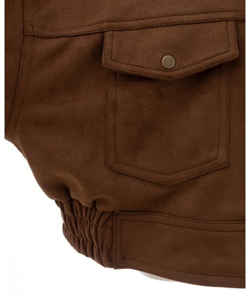 INGNI（イング）の「フェイクスエードジップショートブルゾン(セットアップ対応)（ブルゾン・レディース・キャメル/アイボリー・M）」の17枚目の写真