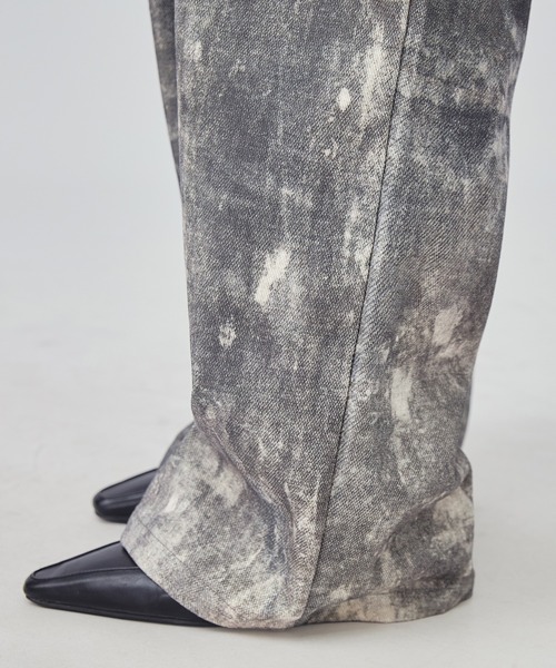 SUWDEE（スーディー）の「high waist washed denim pants（デニムパンツ・レディース・グレー・S）」の10枚目の写真