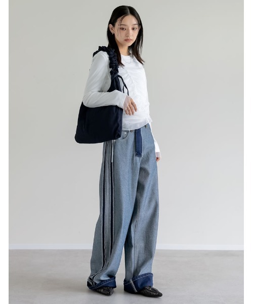 Re:EDIT（リエディ）の「2WAYハンドルドロストバッグ（ショルダーバッグ・レディース・ブラック/グレー/レオパード・FREE）」の6枚目の写真