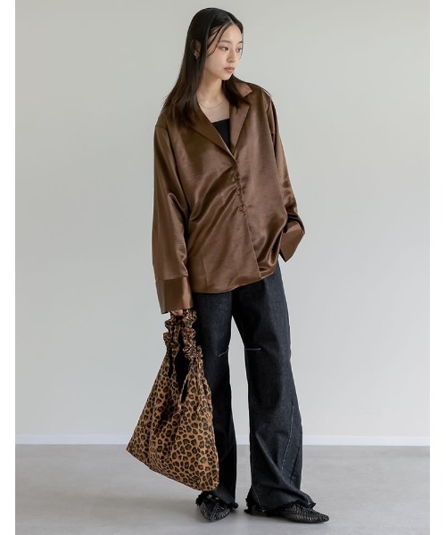 Re:EDIT（リエディ）の「2WAYハンドルドロストバッグ（ショルダーバッグ・レディース・ブラック/グレー/レオパード・FREE）」の8枚目の写真