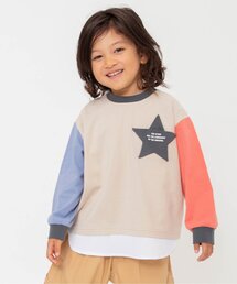 BREEZE | 【WEB限定/ジュニア対応】スターポケットレイヤード風Tシャツ(Tシャツ/カットソー)