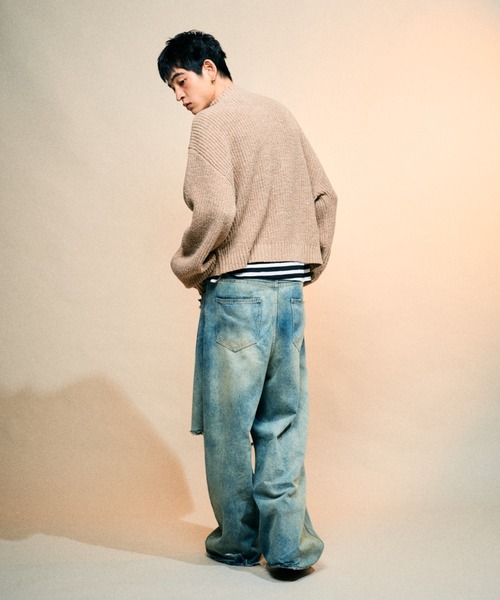 Elanque(エランク)の「Full-zip nep knit/フルジップネップニット(ニット/セーター・メンズ・ブラウン/ブラック・LARGE/MEDIUM/SMALL)」の22枚目の写真