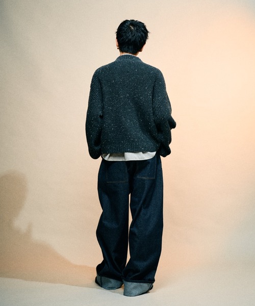 Elanque(エランク)の「Full-zip nep knit/フルジップネップニット(ニット/セーター・メンズ・ブラウン/ブラック・LARGE/MEDIUM/SMALL)」の14枚目の写真