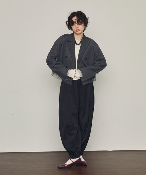 Trish（トリッシュ）の「TPUワッシャーバルーンロングパンツ（その他パンツ・レディース・カーキ/ブラック/アイボリー・MEDIUM）」の12枚目の写真