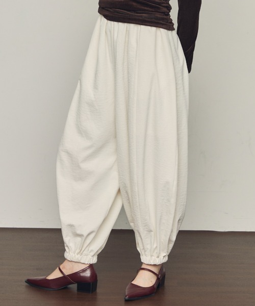 Trish（トリッシュ）の「TPUワッシャーバルーンロングパンツ（その他パンツ・レディース・カーキ/ブラック/アイボリー・MEDIUM）」の20枚目の写真