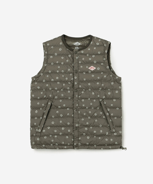 DANTON（ダントン）の「DANTON | キッズ インナーダウンベスト PRINT（ダウンジャケット/コート・キッズ・ベージュ系その他/グレー系その他・125/105/115/135）」の2枚目の写真