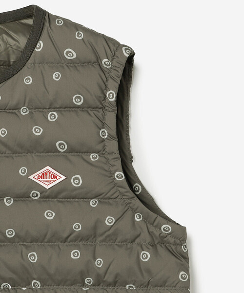 DANTON（ダントン）の「DANTON | キッズ インナーダウンベスト PRINT（ダウンジャケット/コート・キッズ・ベージュ系その他/グレー系その他・125/105/115/135）」の6枚目の写真