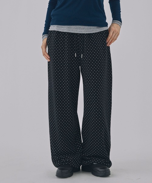 【Unblend】アソートデザイン ドロストスウェットパンツ