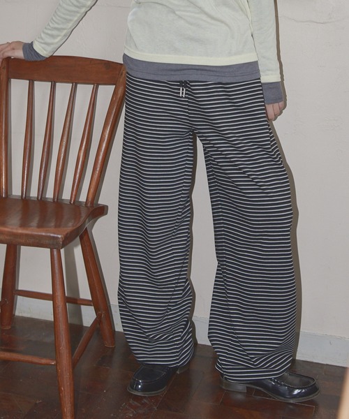 【Unblend】アソートデザイン ドロストスウェットパンツ