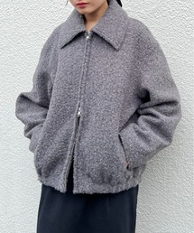 paradigm（パラダイム）の「【paradigm】ウールライクボア襟付きジップブルゾン（ブルゾン）」