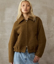 paradigm（パラダイム）の「【paradigm】ウールライクボア襟付きジップブルゾン（ブルゾン）」