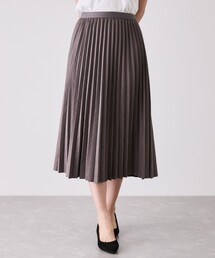 マシュマロスウェードプリーツスカート78丈