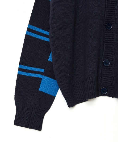 Maison ULA（メゾンウラ）の「【Maison ULA】ボーダースリーブカーディガン（カーディガン/ボレロ・メンズ・ネイビー・1/2）」の14枚目の写真