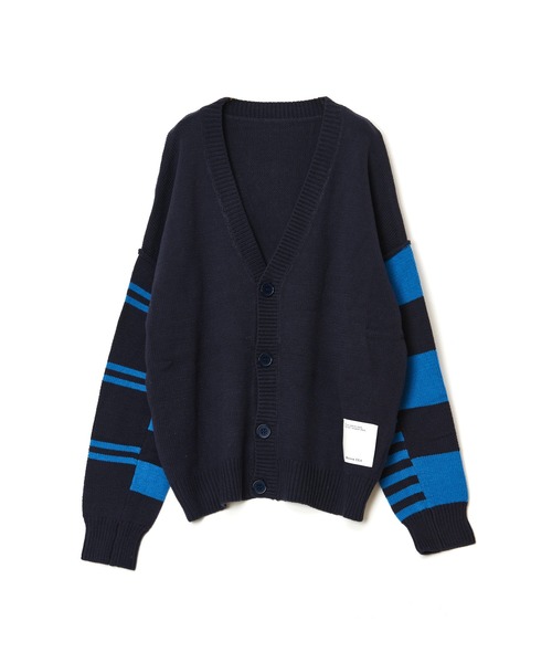 Maison ULA（メゾンウラ）の「【Maison ULA】ボーダースリーブカーディガン（カーディガン/ボレロ・メンズ・ネイビー・1/2）」の10枚目の写真