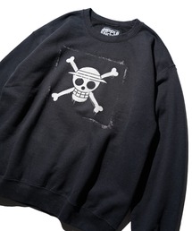 THRIFTY LOOK / スリフティールック THRIFTY "ONE-PIECE" CREW SWEAT ユーズド加工 ワンピース クルーネックスウェット