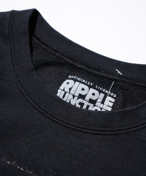 THRIFTY LOOK（スリフティールック）の「THRIFTY LOOK / スリフティールック THRIFTY "ONE-PIECE" CREW SWEAT ユーズド加工 ワンピース クルーネックスウェット（スウェット・メンズ・ブラック・LARGE/X-LARGE）」の3枚目の写真